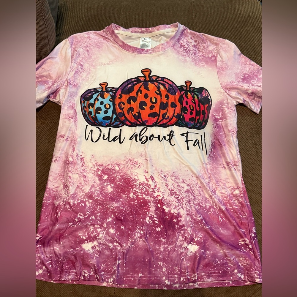 Wild About Fall Kids Shirt - Pink and Orange